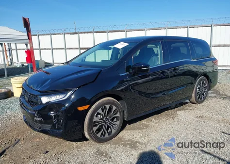 2025 Honda Odyssey Elite из США, поврежденный, VIN 5FNRL6H91SB041262